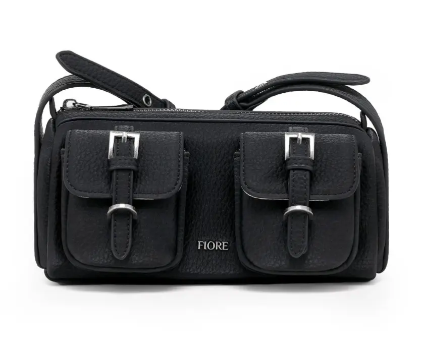BANDOLERA FIORE DET. BOLSILLO BLACK