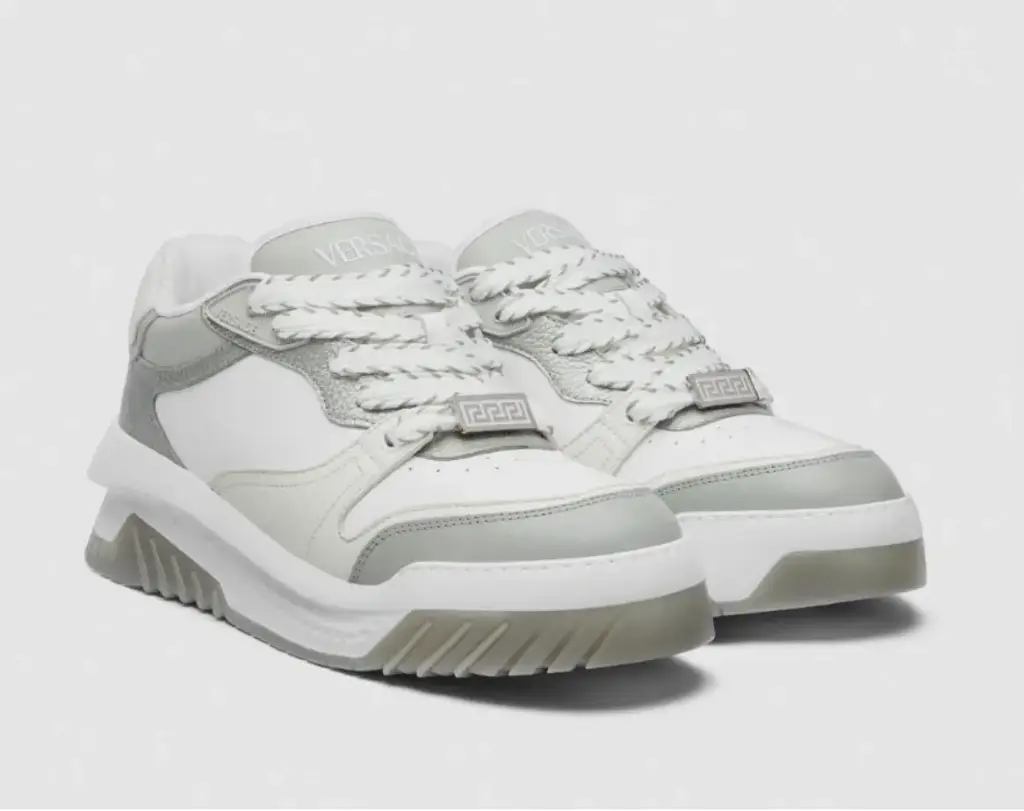 Versace Odissea Zapatos de caña baja Blanco Gris Talla 44