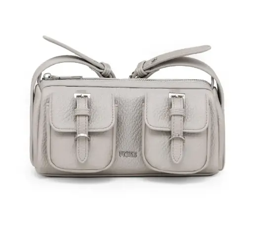BANDOLERA FIORE DET. BOLSILLO SILVER