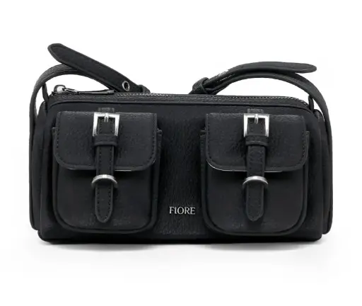 BANDOLERA FIORE DET. BOLSILLO BLACK