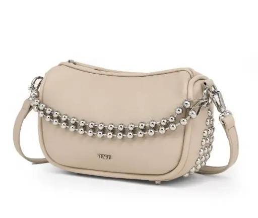 BANDOLERA FIORE C/ CADENA BEIGE