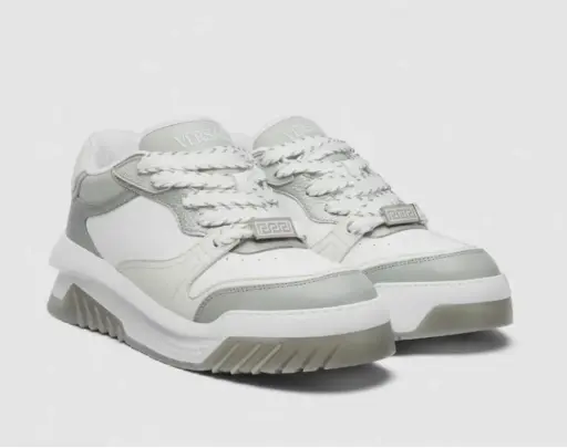 Versace Odissea Zapatos de caña baja Blanco Gris Talla 44